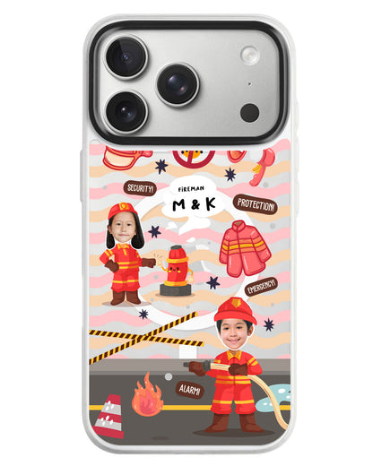iPhone Rearguard MagSwap - Face Grid Dream Firefighter