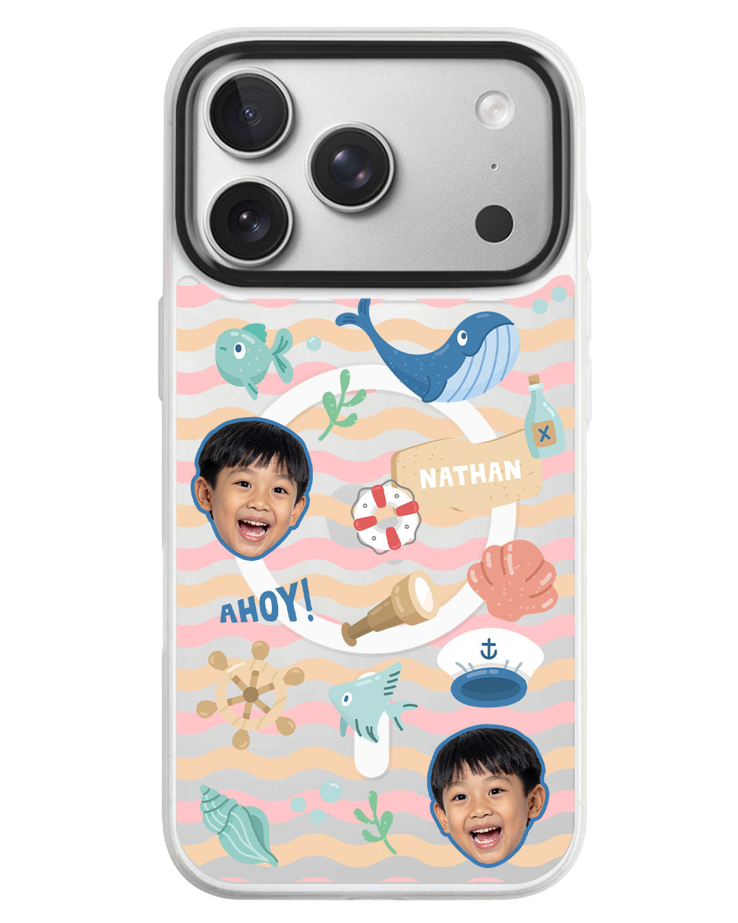 iPhone Rearguard MagSwap - Face Grid Sailor
