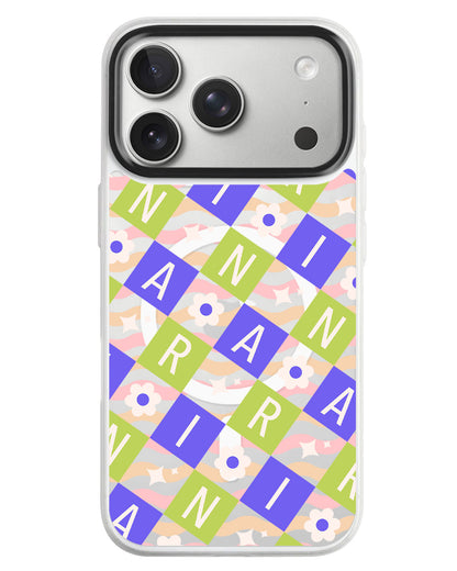 iPhone Rearguard MagSwap - Flower Grid Monogram 5.0