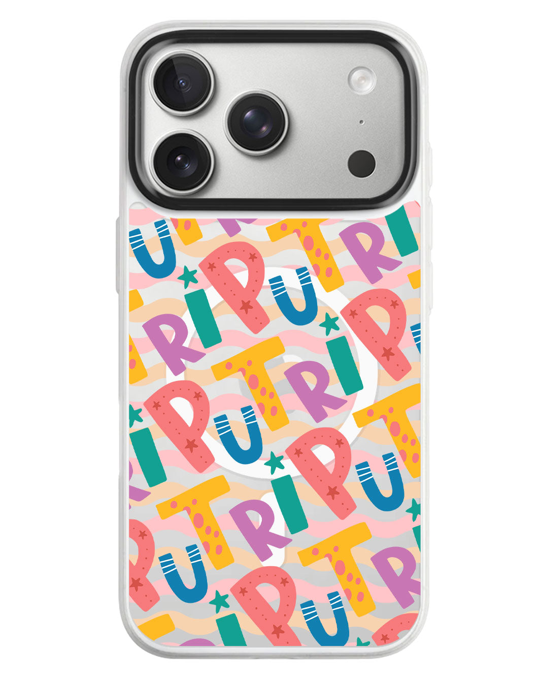 iPhone Rearguard MagSwap - Playful Monogram 4.0