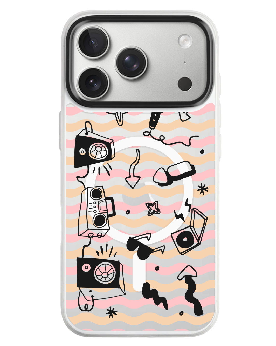 iPhone Rearguard MagSwap - Rock N Roll Black