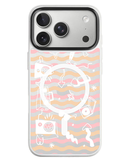 iPhone Rearguard MagSwap - Rock N Roll White
