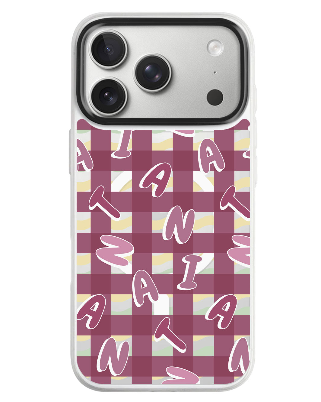 iPhone Rearguard MagSwap - Checkered Monogram 2.0