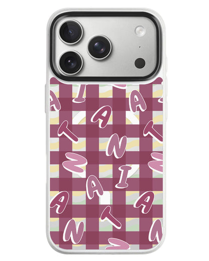 iPhone Rearguard MagSwap - Checkered Monogram 2.0