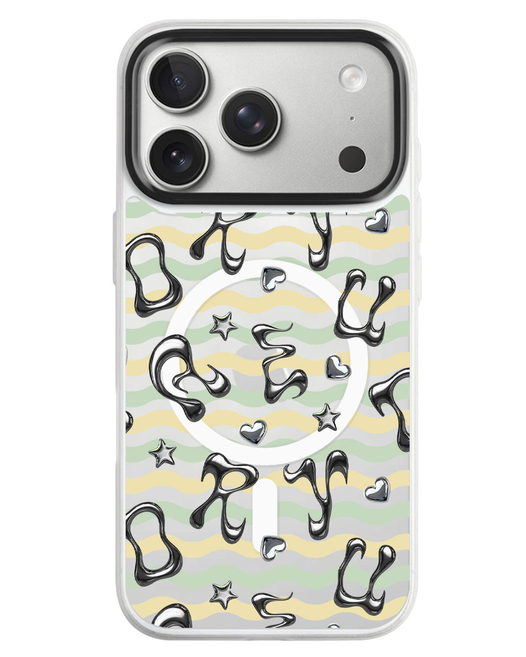 iPhone Rearguard MagSwap - Chrome Monogram 2.0