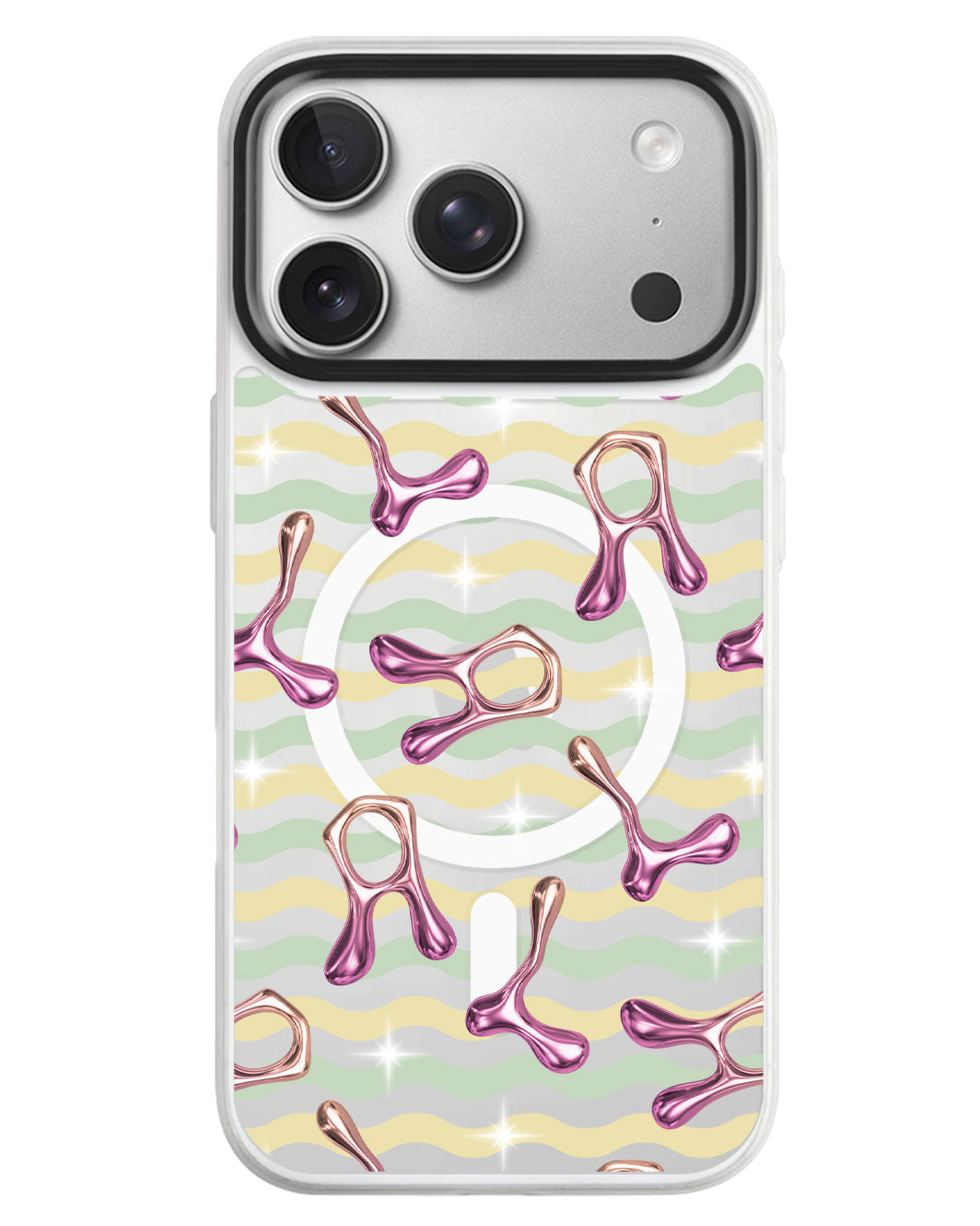 iPhone Rearguard MagSwap - Chrome Monogram 3.0
