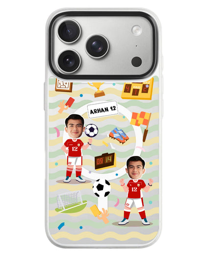 iPhone Rearguard MagSwap - Face Grid Dream Soccer
