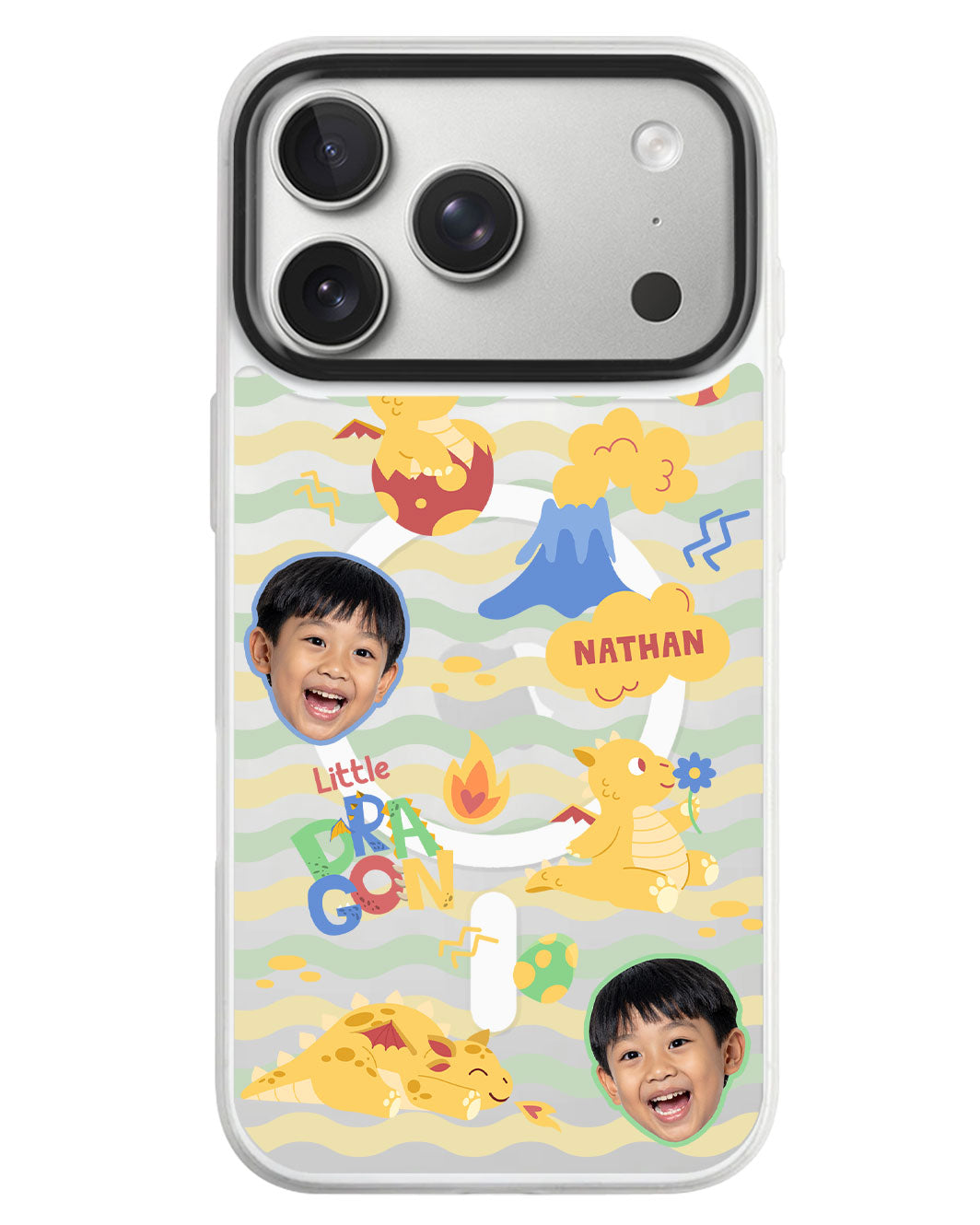 iPhone Rearguard MagSwap - Face Grid Little Dragon