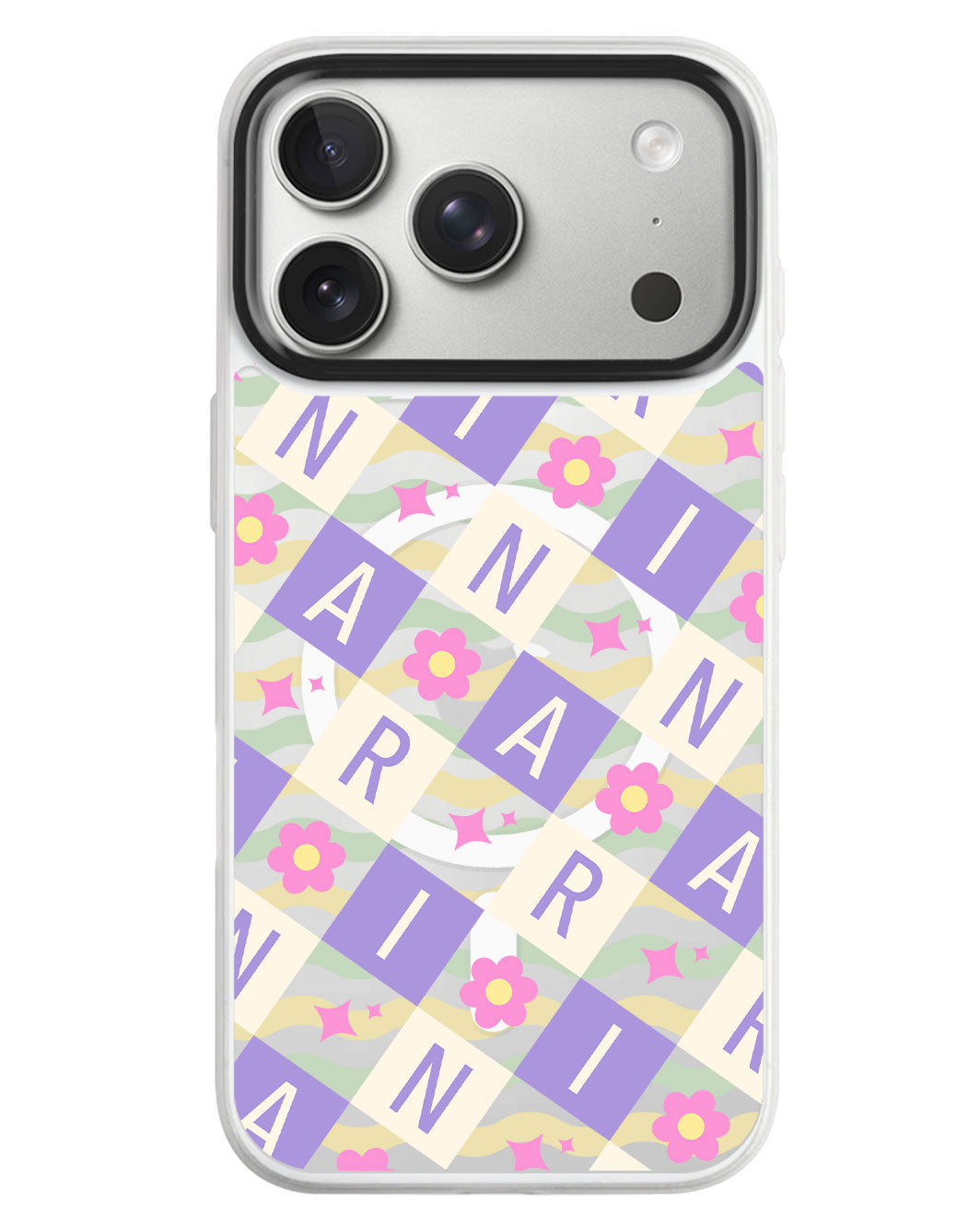 iPhone Rearguard MagSwap - Flower Grid Monogram 3.0