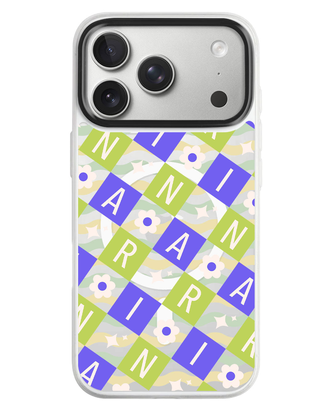 iPhone Rearguard MagSwap - Flower Grid Monogram 5.0