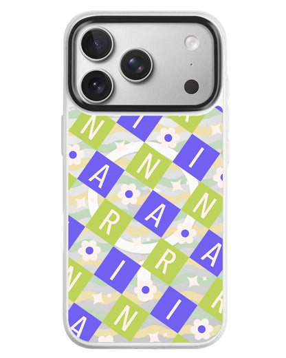 iPhone Rearguard MagSwap - Flower Grid Monogram 5.0