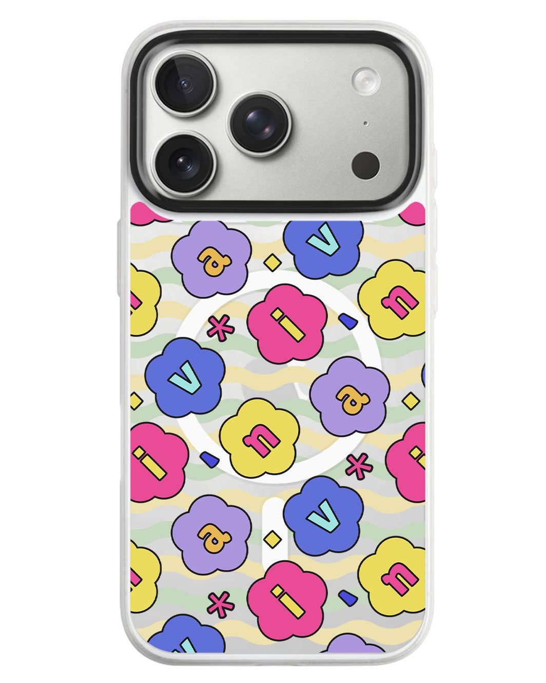 iPhone Rearguard MagSwap - Flower Petals Monogram 2.0