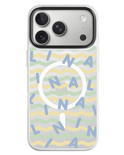 iPhone Rearguard MagSwap - Monogram 2.0 Blue