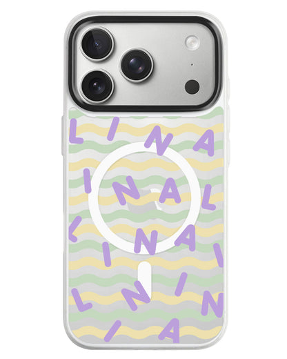 iPhone Rearguard MagSwap - Monogram 2.0 Ungu