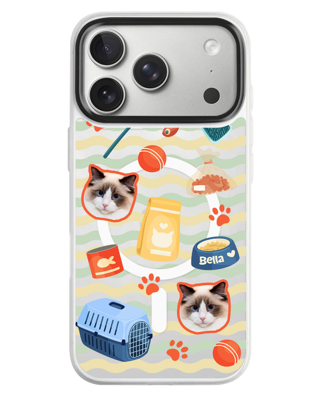 iPhone Rearguard MagSwap - Pet Grid Kitty Adventures