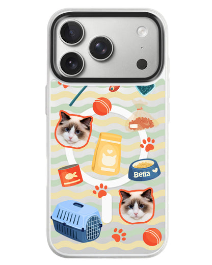 iPhone Rearguard MagSwap - Pet Grid Kitty Adventures
