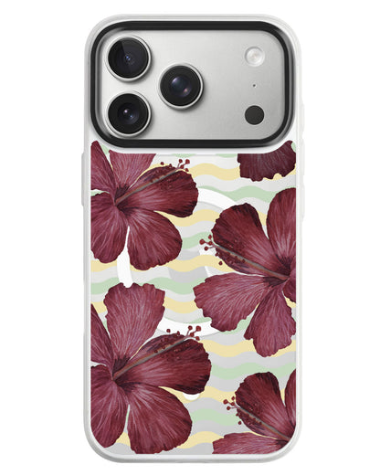 iPhone Rearguard MagSwap - Goth Hibiscus