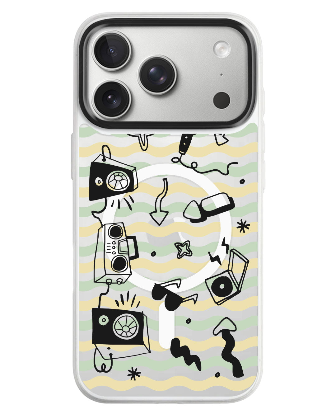 iPhone Rearguard MagSwap - Rock N Roll Black