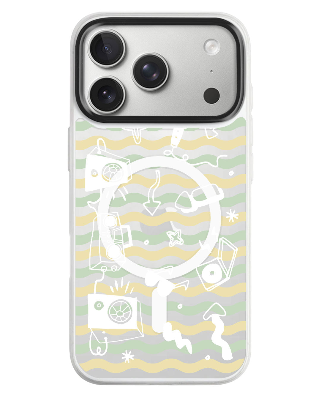 iPhone Rearguard MagSwap - Rock N Roll White