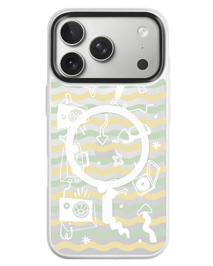 iPhone Rearguard MagSwap - Rock N Roll White