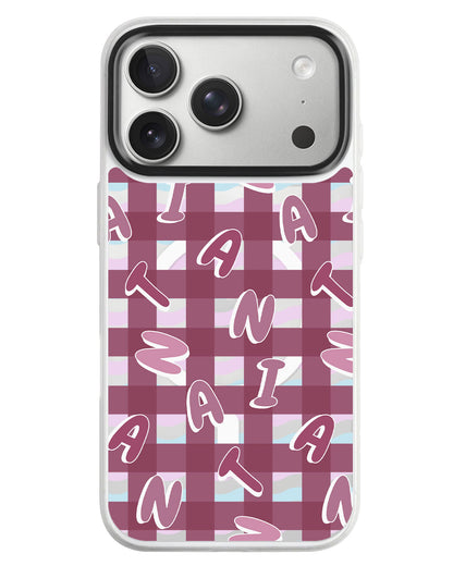iPhone Rearguard MagSwap - Checkered Monogram 2.0