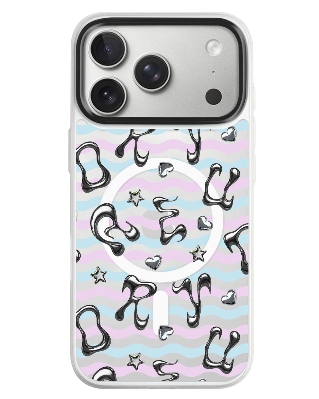 iPhone Rearguard MagSwap - Chrome Monogram 2.0