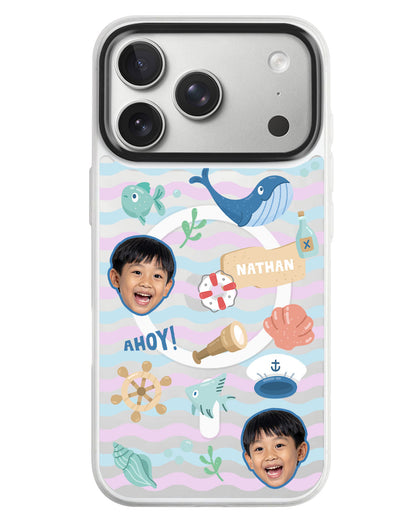 iPhone Rearguard MagSwap - Face Grid Sailor