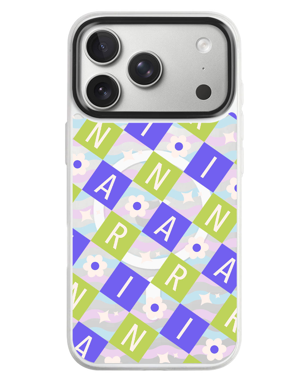 iPhone Rearguard MagSwap - Flower Grid Monogram 5.0