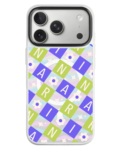 iPhone Rearguard MagSwap - Flower Grid Monogram 5.0