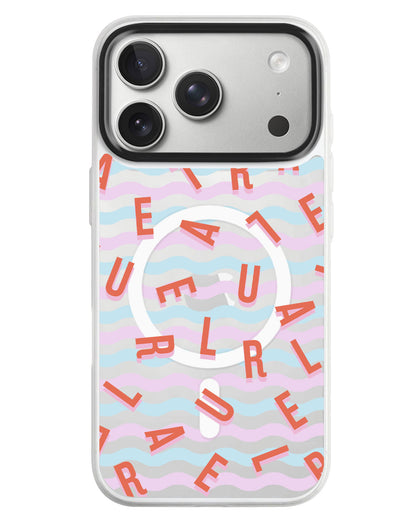 iPhone Rearguard MagSwap - Monogram 1.0 Coral