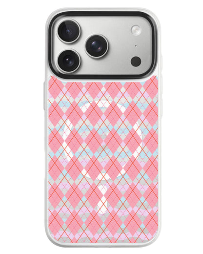 iPhone Rearguard MagSwap - Pink Argyle