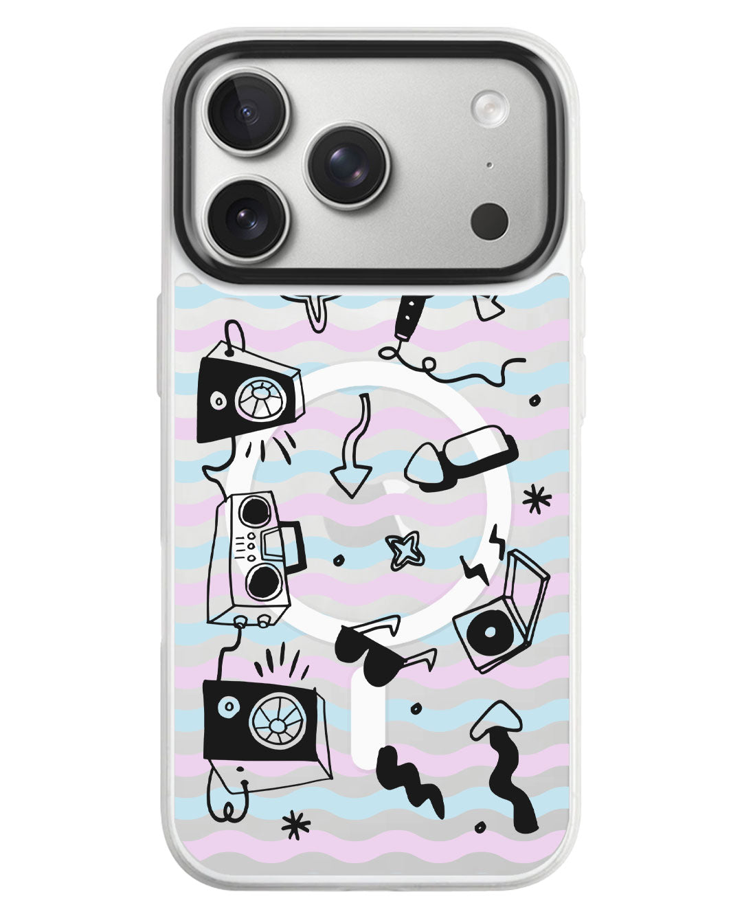 iPhone Rearguard MagSwap - Rock N Roll Black