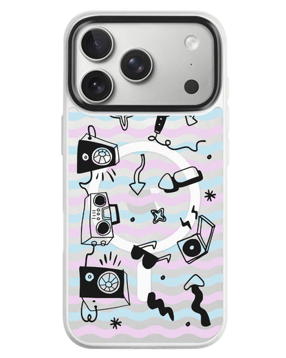 iPhone Rearguard MagSwap - Rock N Roll Black