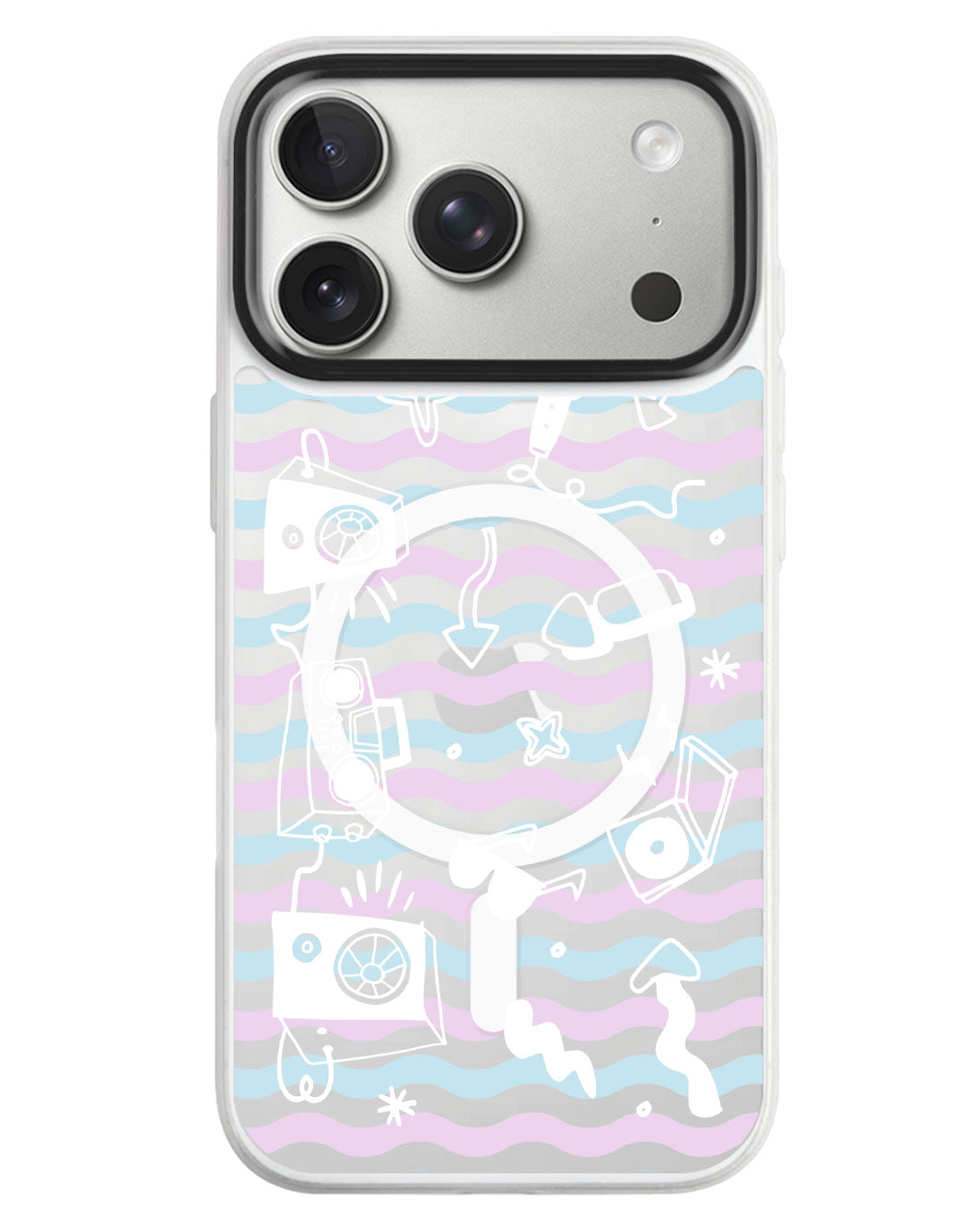 iPhone Rearguard MagSwap - Rock N Roll White