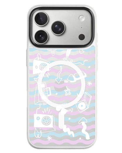 iPhone Rearguard MagSwap - Rock N Roll White