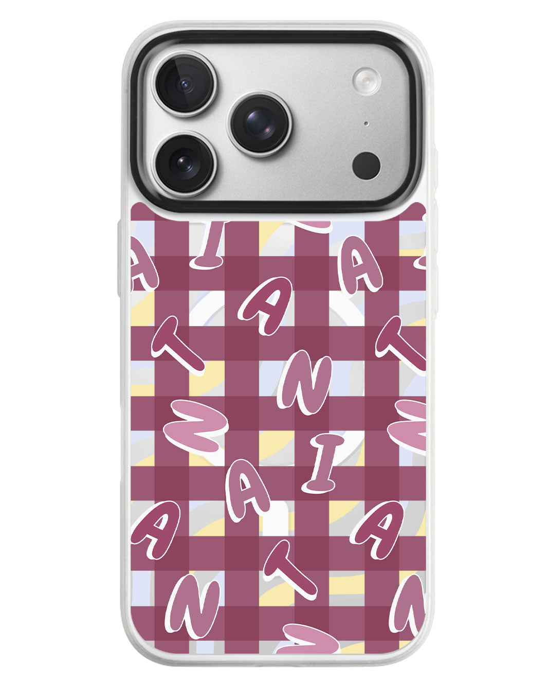 iPhone Rearguard MagSwap - Checkered Monogram 2.0