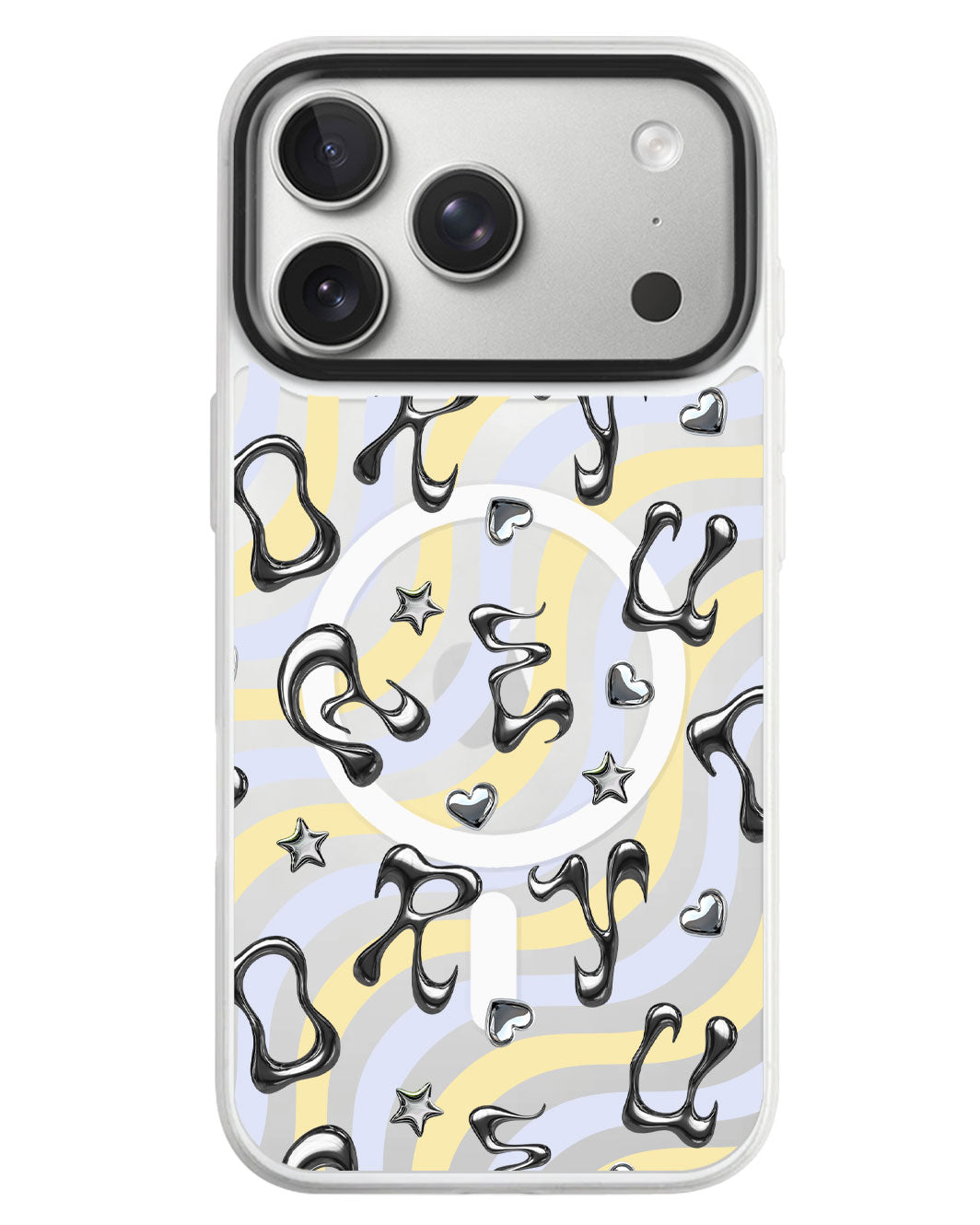 iPhone Rearguard MagSwap - Chrome Monogram 2.0