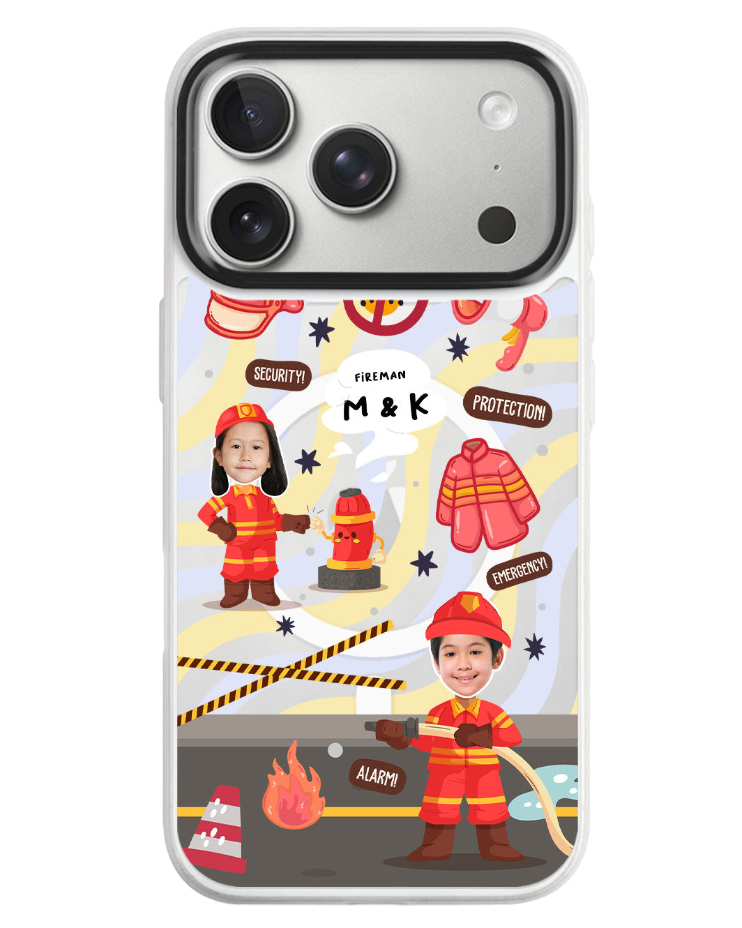 iPhone Rearguard MagSwap - Face Grid Dream Firefighter