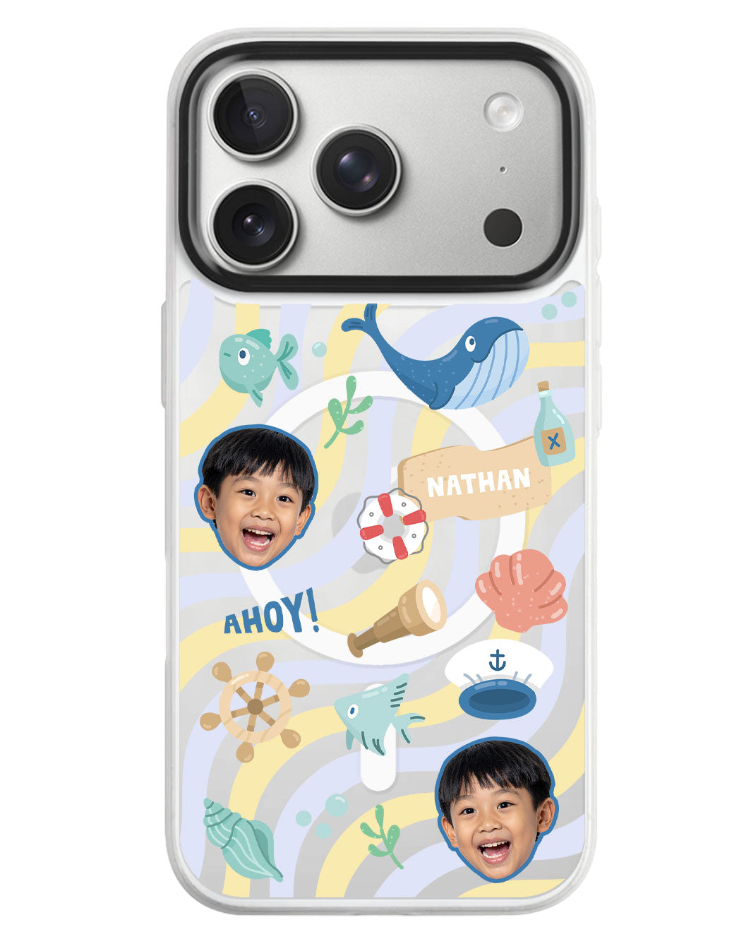 iPhone Rearguard MagSwap - Face Grid Sailor