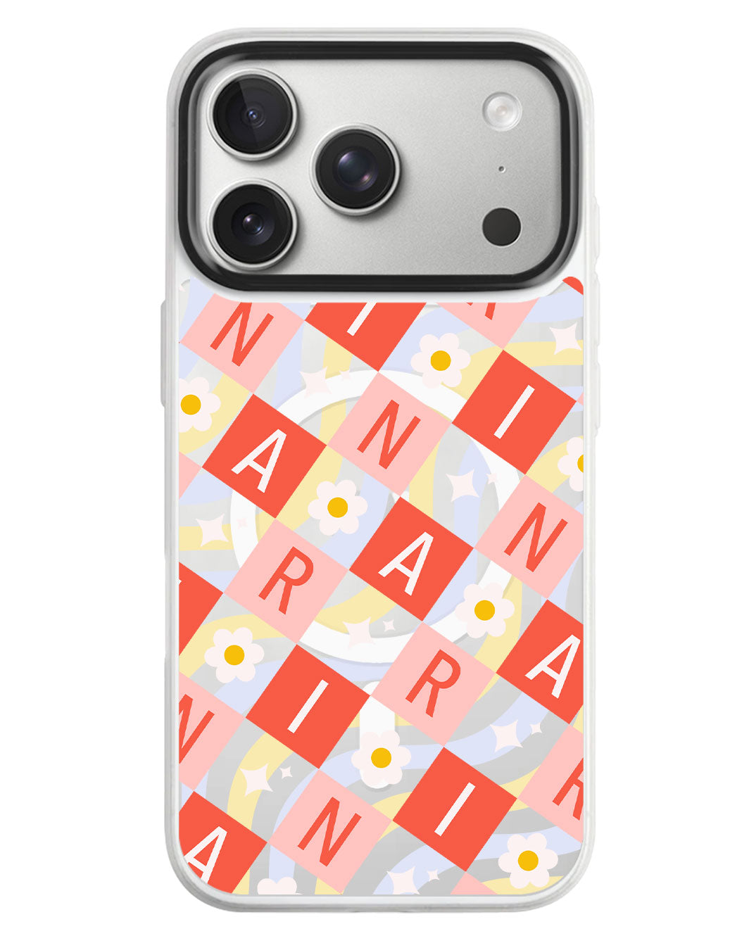 iPhone Rearguard MagSwap - Flower Grid Monogram 2.0