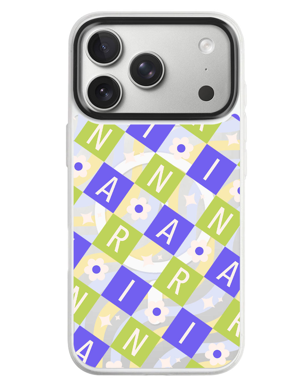 iPhone Rearguard MagSwap - Flower Grid Monogram 5.0