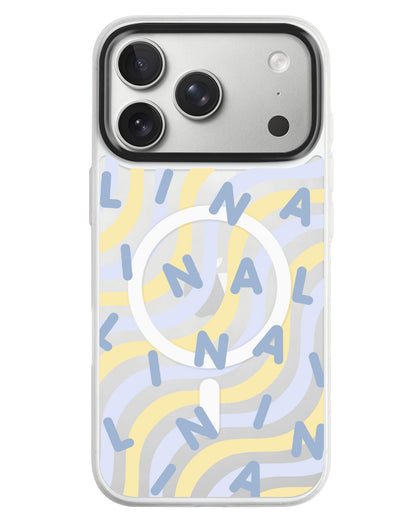 iPhone Rearguard MagSwap - Monogram 2.0 Blue