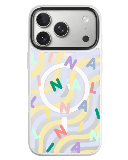 iPhone Rearguard MagSwap - Monogram 2.0 Rainbow