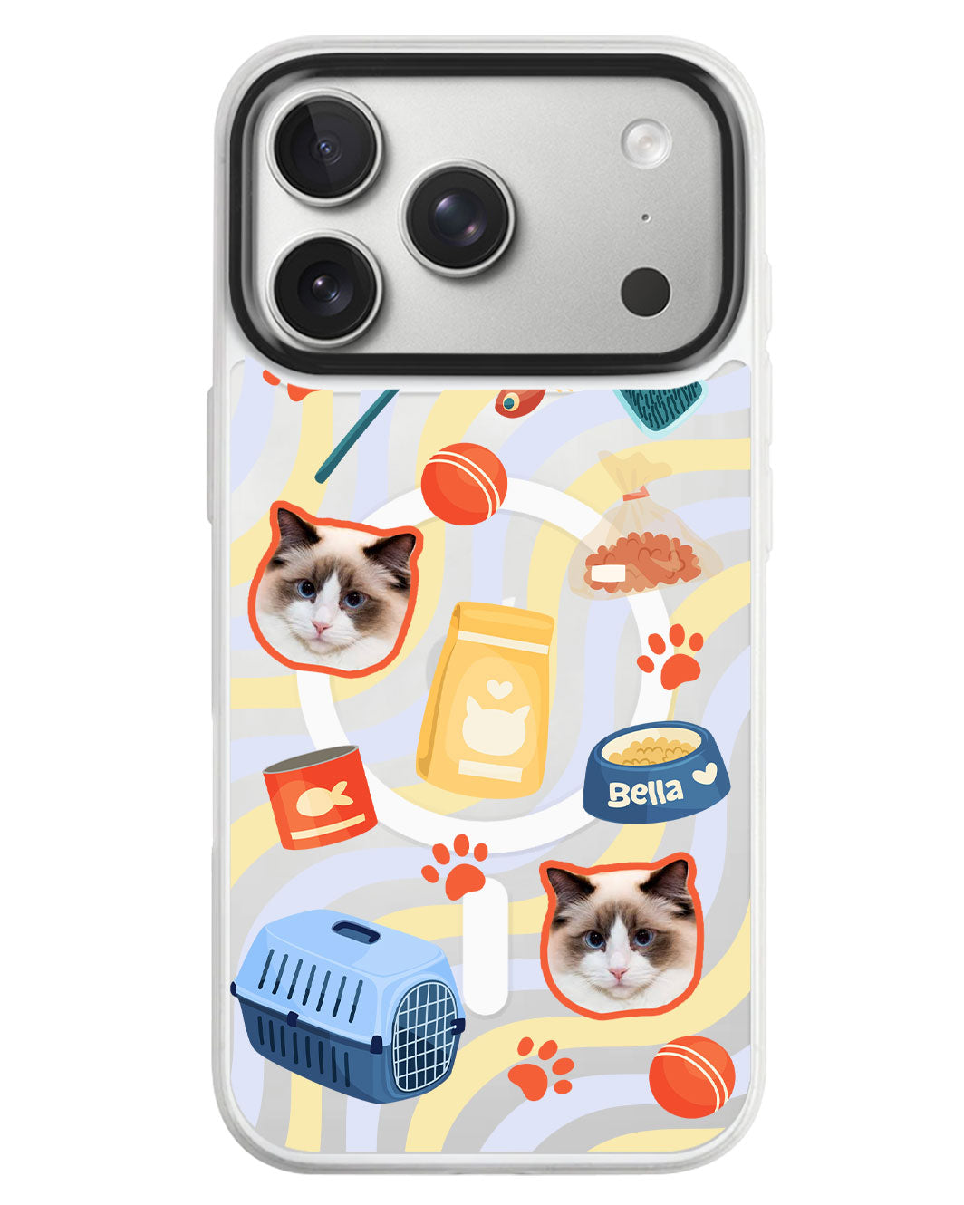 iPhone Rearguard MagSwap - Pet Grid Kitty Adventures