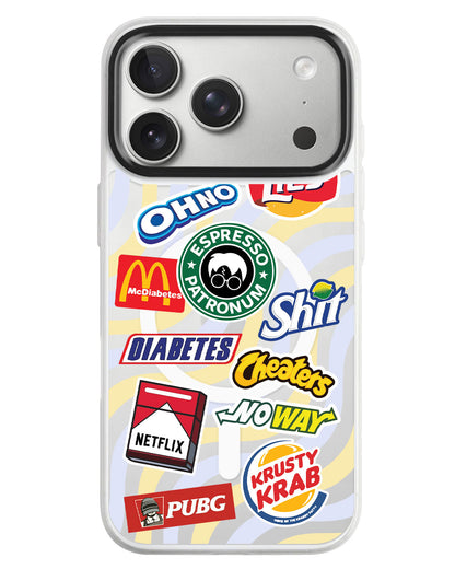 iPhone Rearguard MagSwap - Food Parody