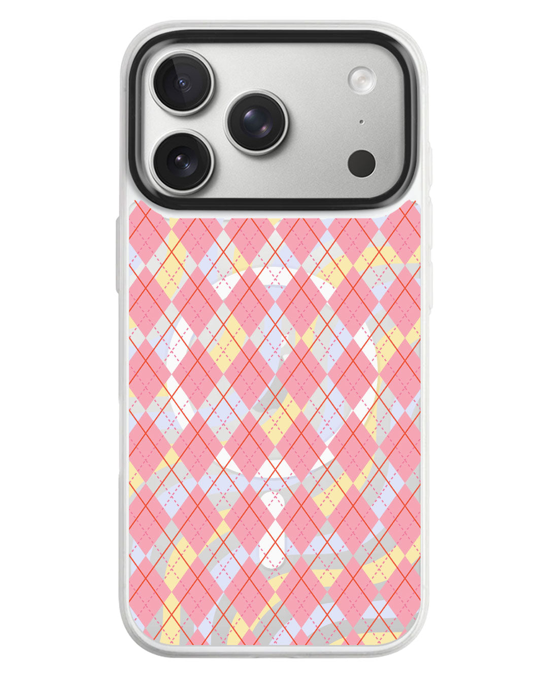 iPhone Rearguard MagSwap - Pink Argyle