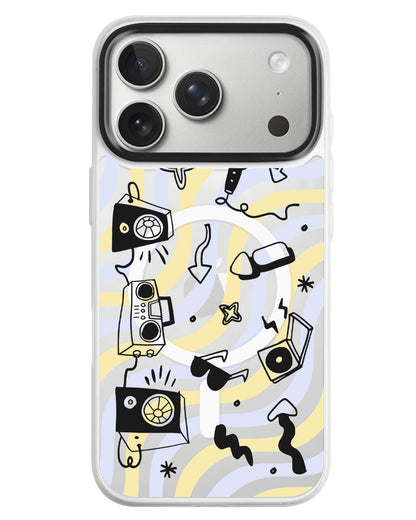 iPhone Rearguard MagSwap - Rock N Roll Black