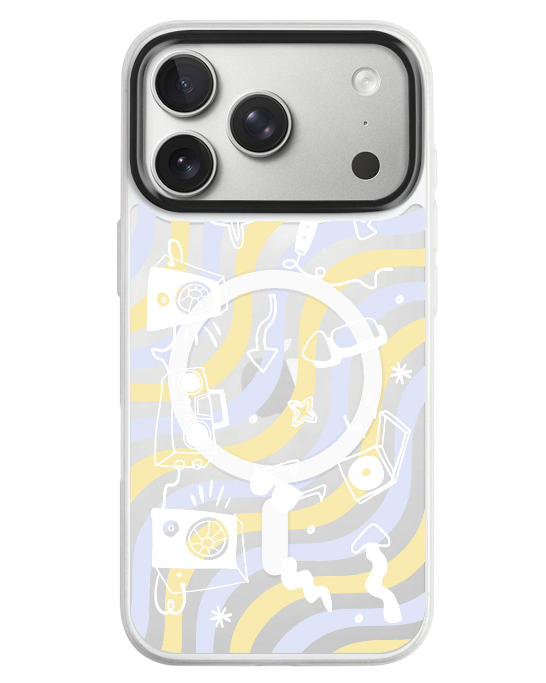 iPhone Rearguard MagSwap - Rock N Roll White