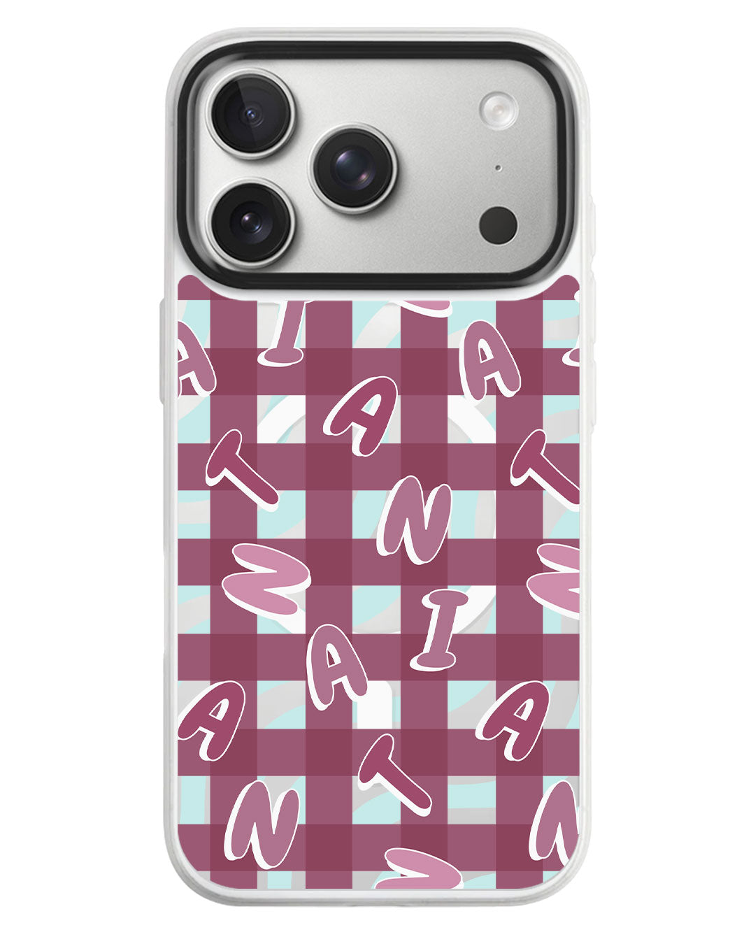 iPhone Rearguard MagSwap - Checkered Monogram 2.0