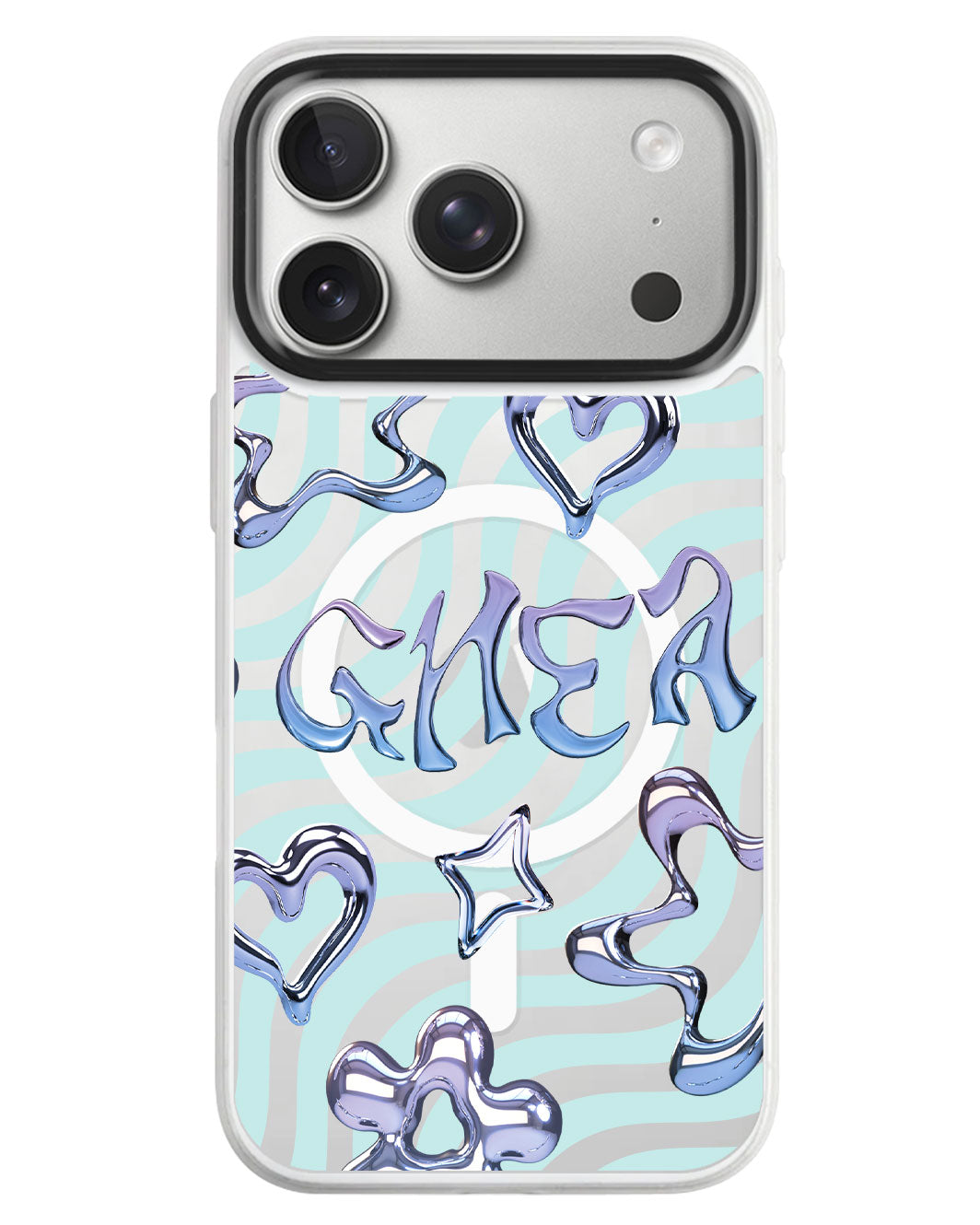 iPhone Rearguard MagSwap - Chrome Monogram 1.0